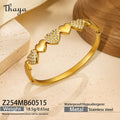 Thaya Elegant Gold-Tone Stackable Charm Bracelet Collection