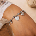 Thaya Celestial Heart Charm Gold-Tone Bracelet