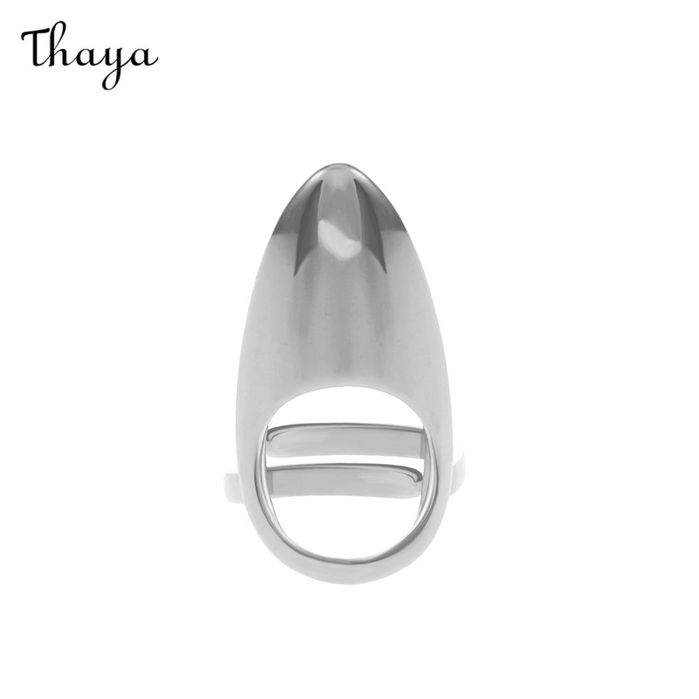 Thaya Minimalist Fingertip Decoration Geometric Nail Ring Set