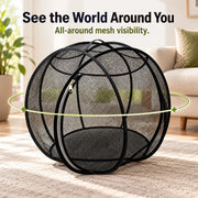 45 cm Panoramic Mesh Cat Enclosure