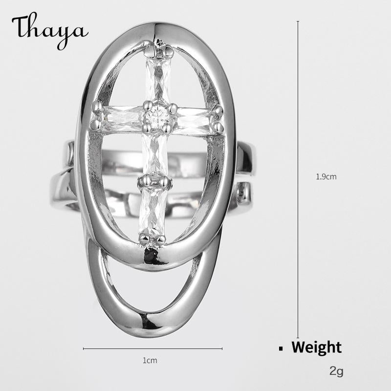 Thaya Gold Plated Punk Nail Art Trend Nail Ring