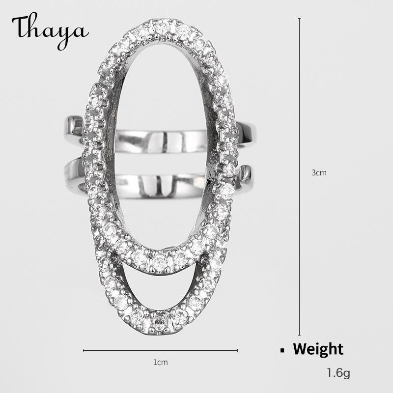 Thaya Gold Plated Punk Nail Art Trend Nail Ring
