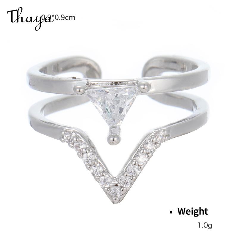 Thaya Plated Real Gold Distinctive Joint Nail Ring