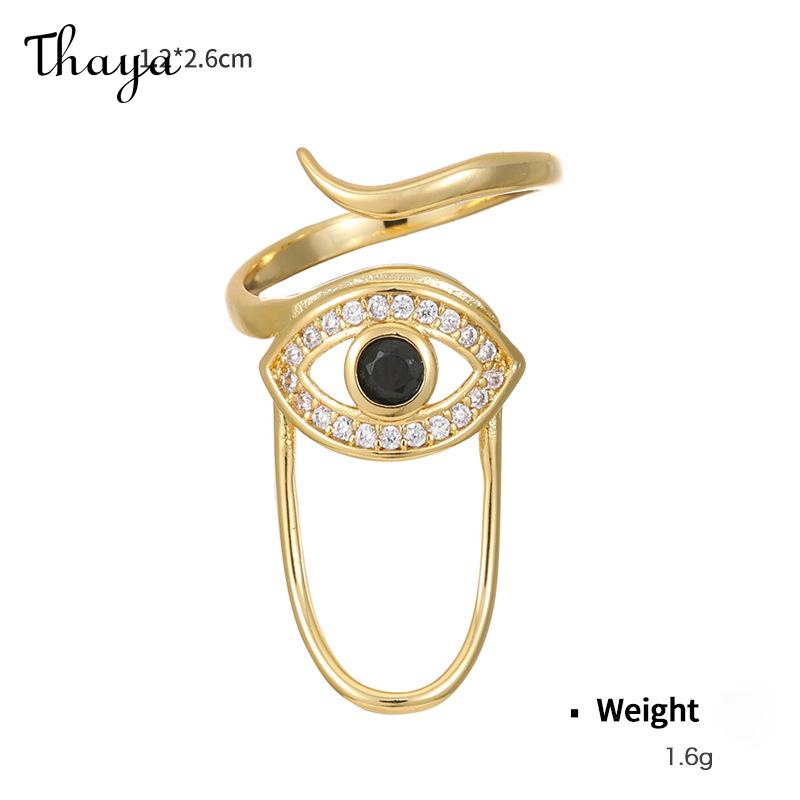 Thaya Fashionable Artistic Statement Nail Rings