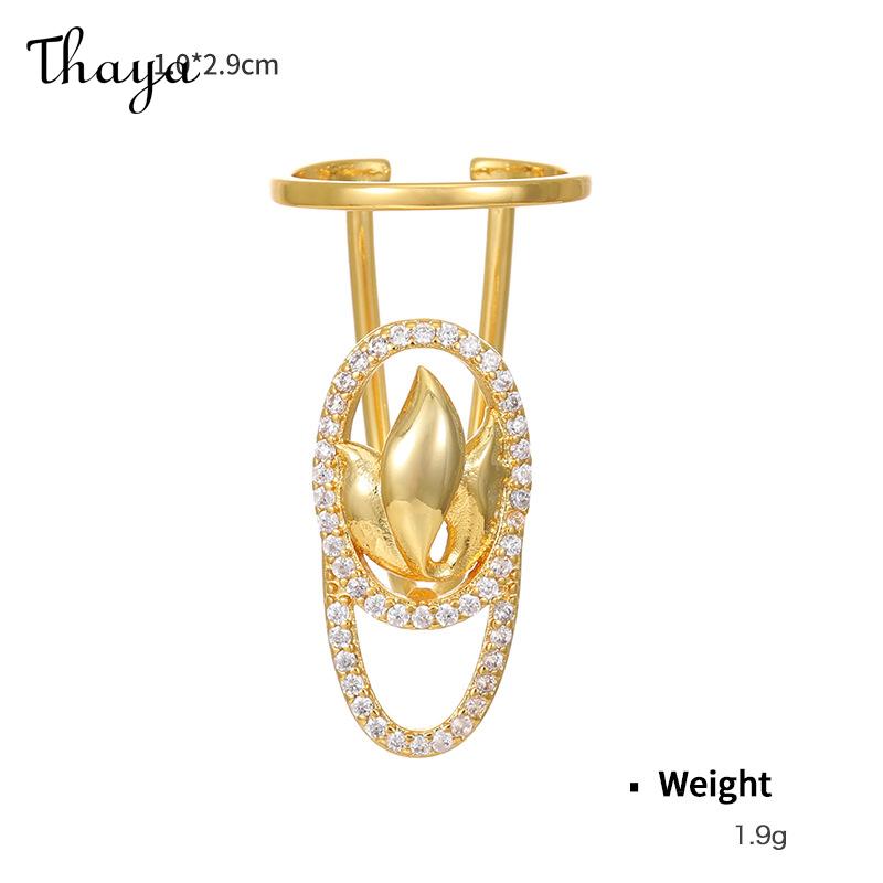Thaya Fashionable Artistic Statement Nail Rings