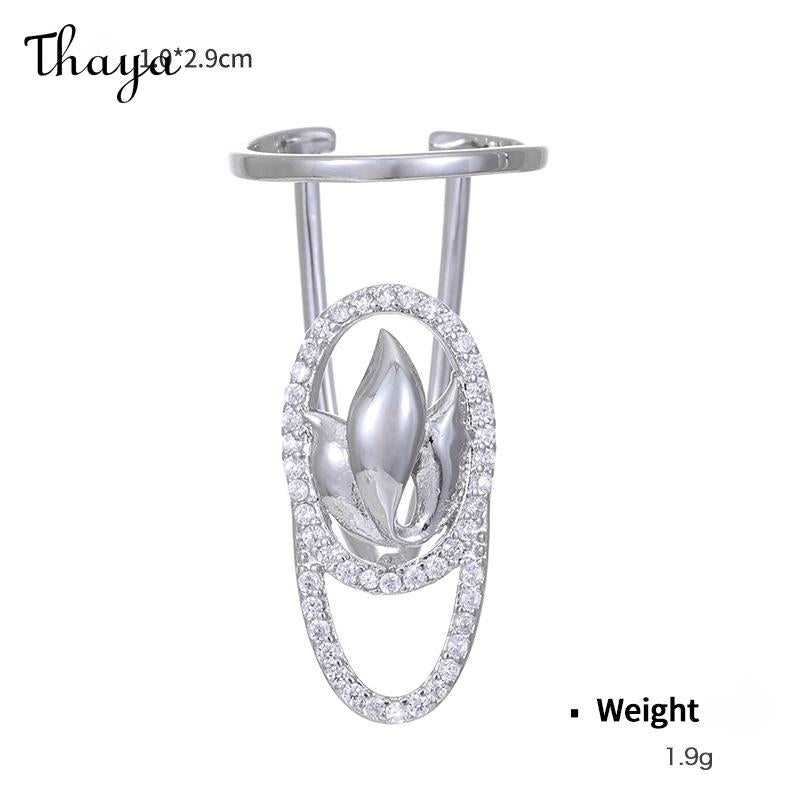 Thaya Fashionable Artistic Statement Nail Rings