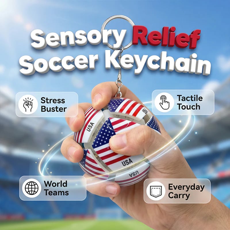 Soccer Stress Relief Squeeze Toy