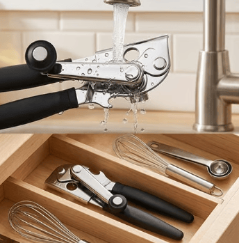 360° Rotating Stainless Steel Multi-Use Can Opener