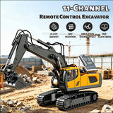 🚜 4-in-1 RC Construction Vehicle Fleet - Remote Control Excavator Dump Truck Toy Set 🏗️