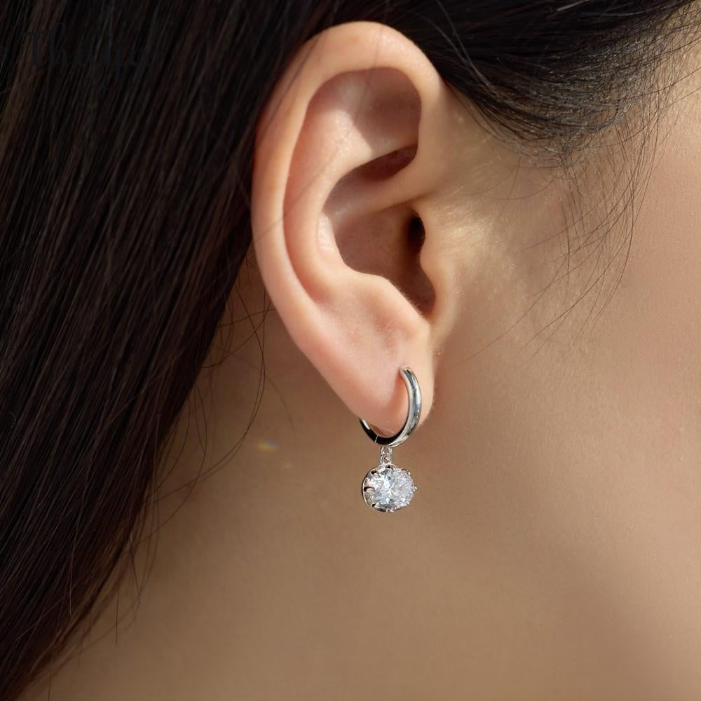 Thaya S925  Silver Dazzling Light Luxury Oval  Earrings & Necklace Set