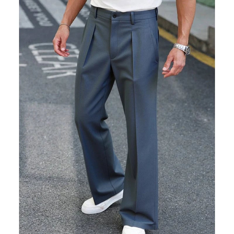 ⏳Limited-time⏰Men's Soft Draped Straight Leg Trousers👖