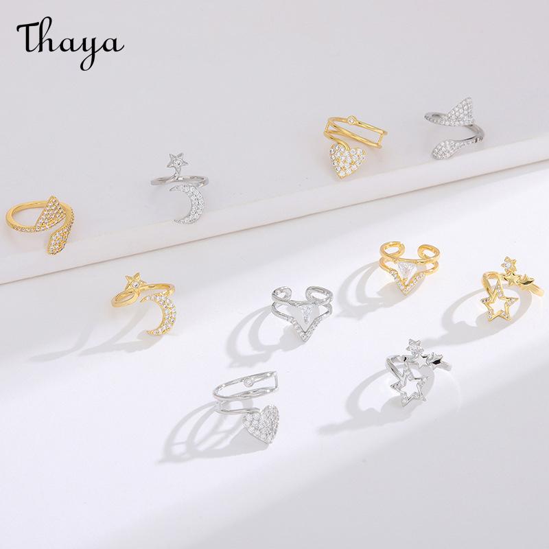 Thaya Plated Real Gold Distinctive Joint Nail Ring