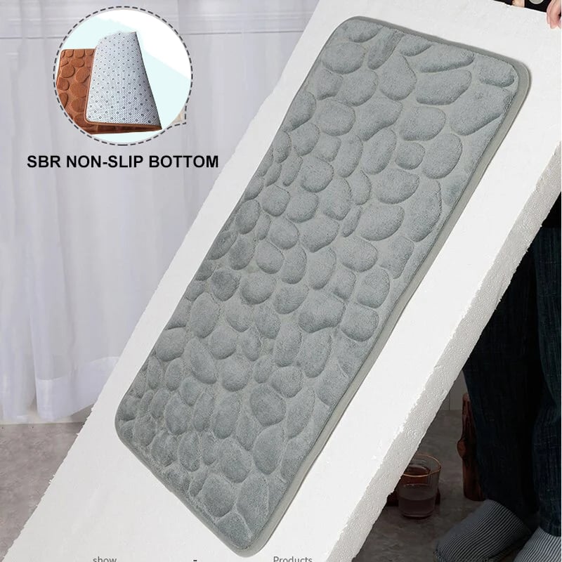 🔥 Cobblestone Embossed Bathroom Bath Mat🛀