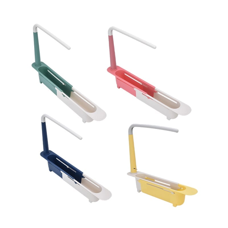 🤍Updated Telescopic Sink Storage Rack
