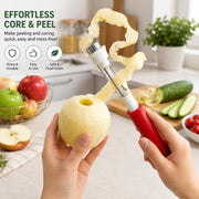 2 in 1 Apple Corer and Peeler. Apple Core Removal Tool. Stainless Steel Fruit Corer🍎