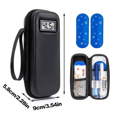 Insulin Cooler Travel Case with Temperature Display