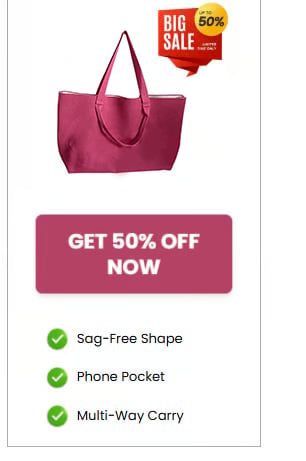Large Capacity Letter Tote Bag