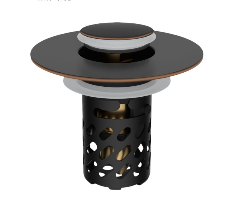 💕Pop-Up Drain Stopper with Large Mesh Basket