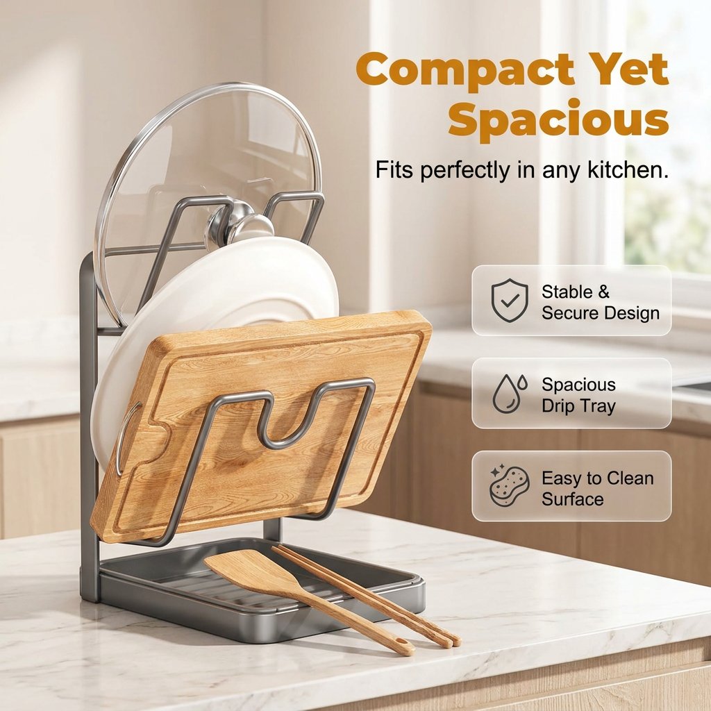 🔥🔥Kitchen Pot Lid Storage Rack