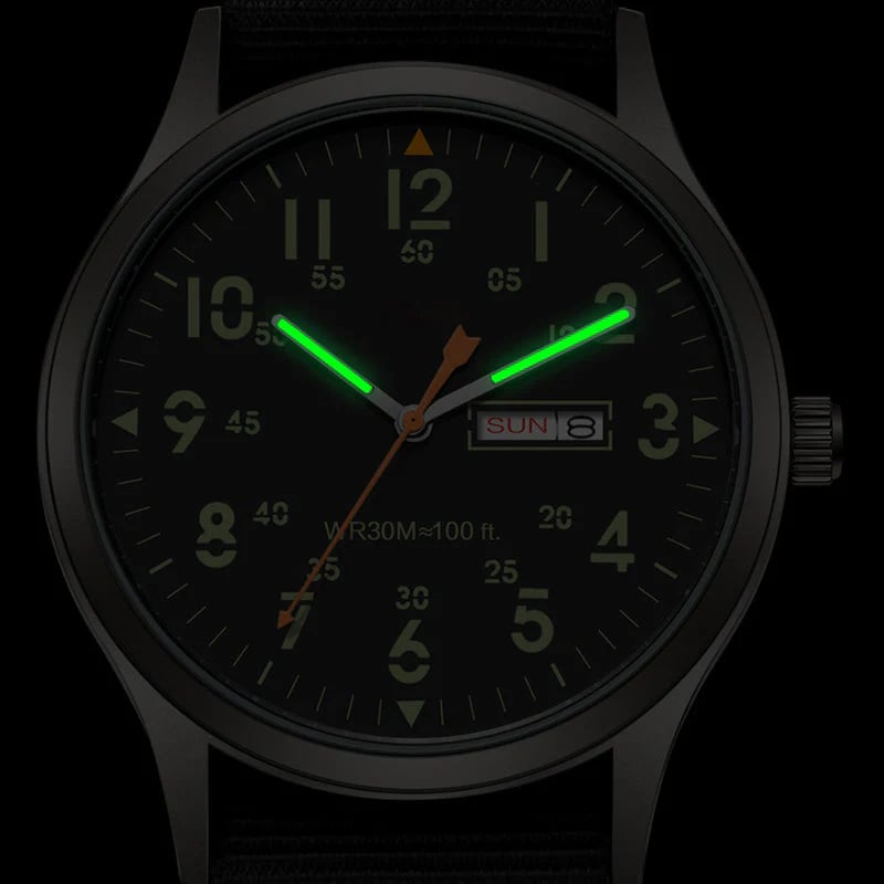⏳Time-Limited Special⏰Men's Quartz Watch with Luminous Display – Dual Glow, 30M Water Resistant, Date Window 🕶️