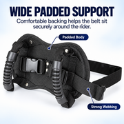 Motorcycle Passenger Grab Belt with Dual Handles – Adjustable Riding Support Belt