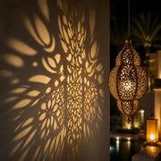 Moroccan Solar Lantern - Waterproof Solar Outdoor Lights with Retro Dynamic Shadow Projection. Hanging Light for Garden. Home Decor. Aesthetic Unique Decor.dorm essentials.home essentials.camping essentials.sohochic