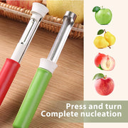 2 in 1 Apple Corer and Peeler. Apple Core Removal Tool. Stainless Steel Fruit Corer🍎