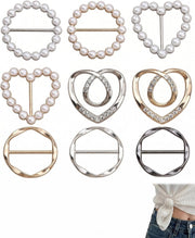 ✨ 9-Piece Shirt & Scarf Clip Set – Effortless Everyday Style