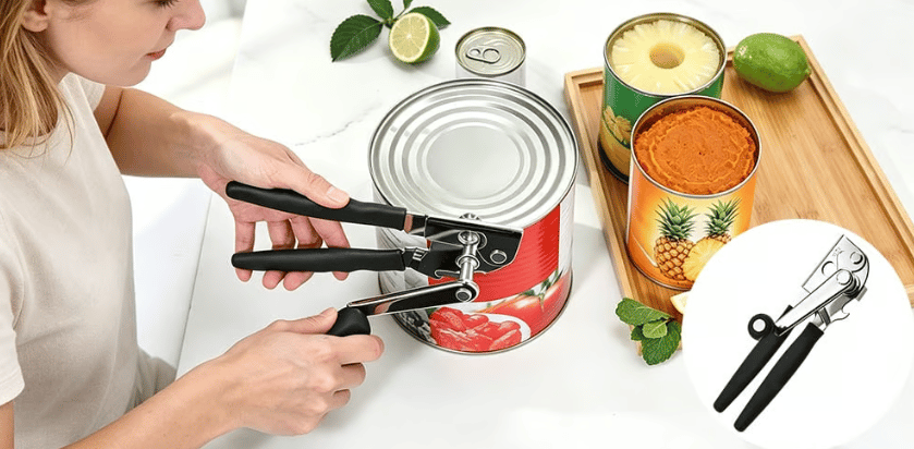 360° Rotating Stainless Steel Multi-Use Can Opener