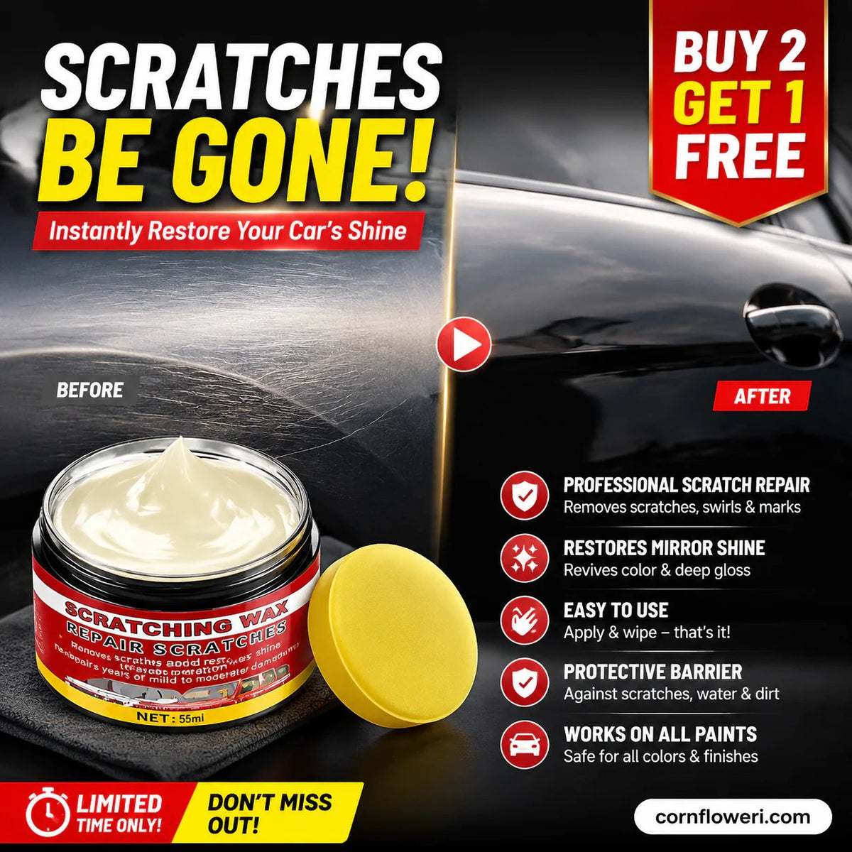 🔥Limited Time Promotion🔥Ultimate Car Scratch Remover Wax