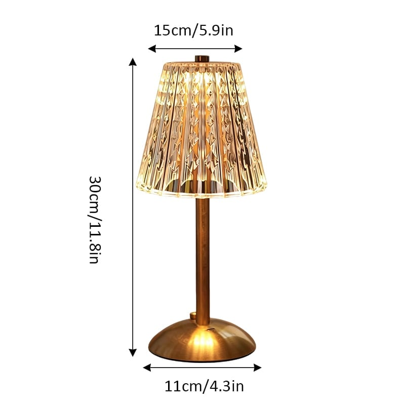 Modern crystal touch table lamp