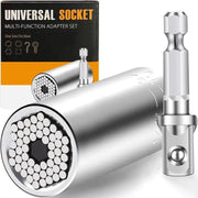 🔧Steel Multi-Fit Universal Grip Socket Set with Power Drill Adapter