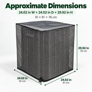 ❄️ Heavy-Duty Mesh AC Cover – All-Season Outdoor Protection