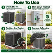 ❄️ Heavy-Duty Mesh AC Cover – All-Season Outdoor Protection