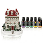 🏠 Christmas House Aroma Diffuser – Gentle Mist & Glowing Windows