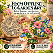 ⏳ Last Day 49% OFF – 🐦 Beginner-Friendly Hummingbird Wildflower Mosaic DIY Kit | Complete Kit with Mosaic Pieces. Tools & Guide Included 💕