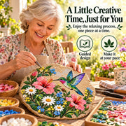 ⏳ Last Day 49% OFF – 🐦 Beginner-Friendly Hummingbird Wildflower Mosaic DIY Kit | Complete Kit with Mosaic Pieces. Tools & Guide Included 💕