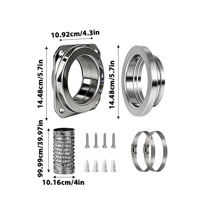 Stainless Steel Magnetic Dryer Vent Coupling Kit