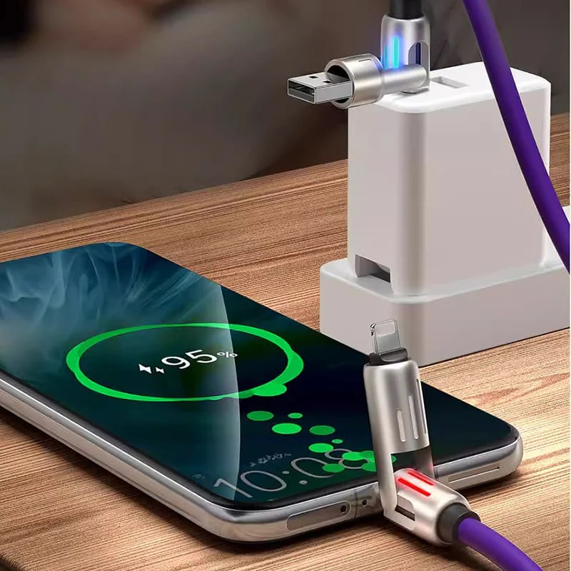 60 W 4-in-1 LED Light Up Charging Cable