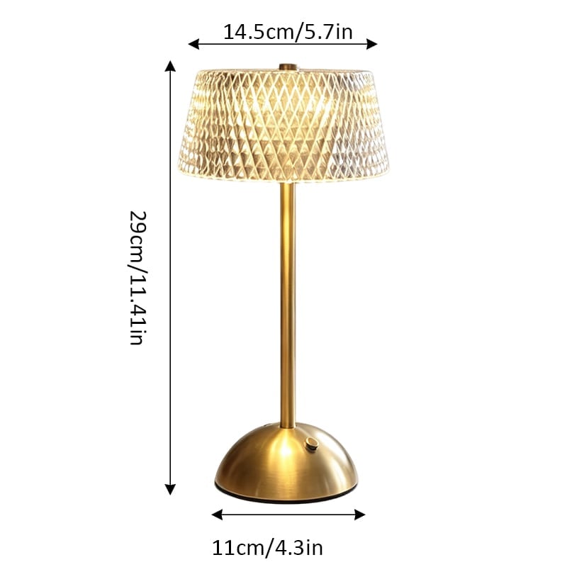 Modern crystal touch table lamp
