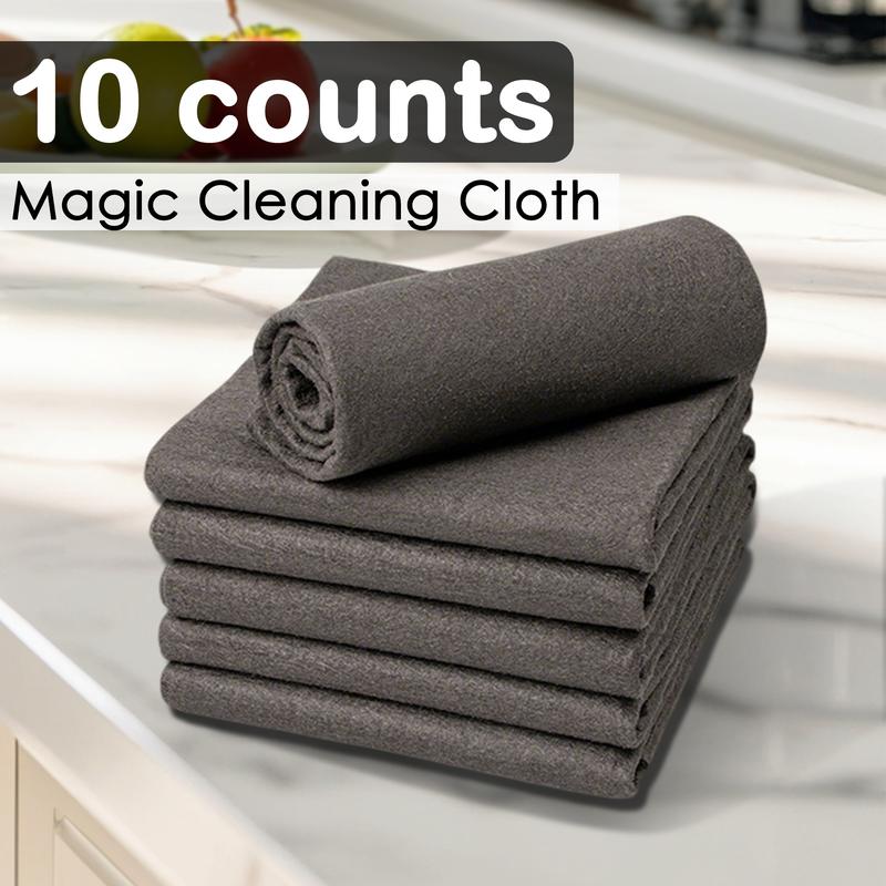 🔥10 Counts Magic Cleaning Cloth, Reuseable Thickened Streak Free Magic Cleaning Wipes