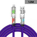 60 W 4-in-1 LED Light Up Charging Cable