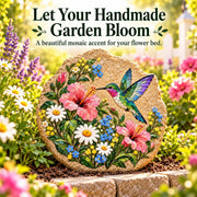 ⏳ Last Day 49% OFF – 🐦 Beginner-Friendly Hummingbird Wildflower Mosaic DIY Kit | Complete Kit with Mosaic Pieces. Tools & Guide Included 💕