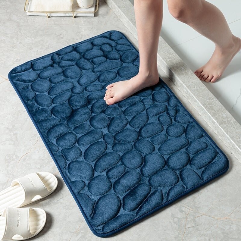 🔥 Cobblestone Embossed Bathroom Bath Mat🛀
