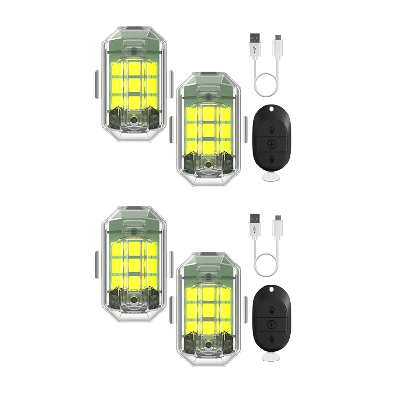 Multi-Color Wireless Rechargeable LED Strobe Lights