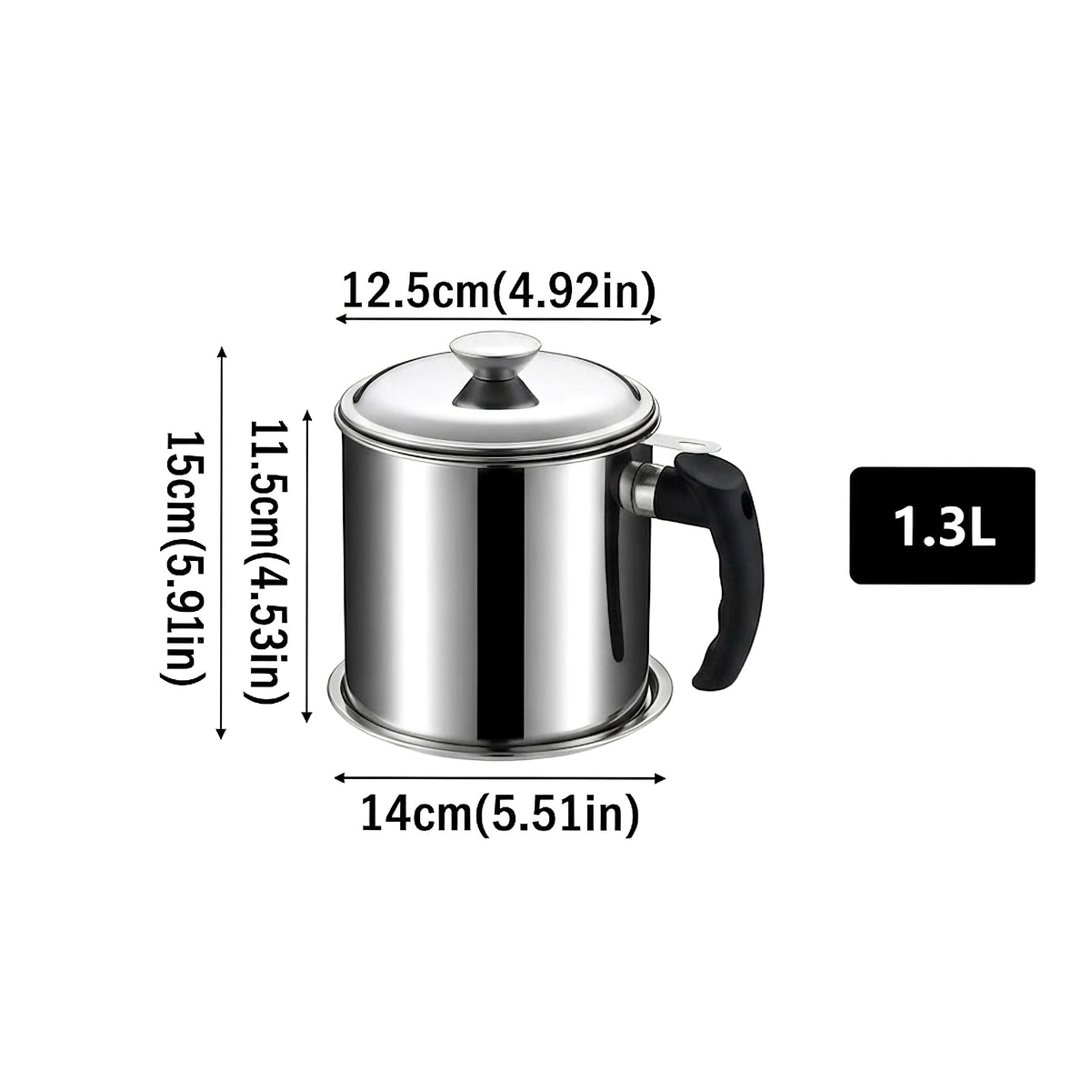 Stainless Steel Oil Strainer Pot