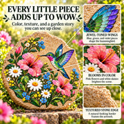 ⏳ Last Day 49% OFF – 🐦 Beginner-Friendly Hummingbird Wildflower Mosaic DIY Kit | Complete Kit with Mosaic Pieces. Tools & Guide Included 💕