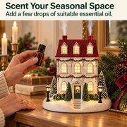 🏠 Christmas House Aroma Diffuser – Gentle Mist & Glowing Windows