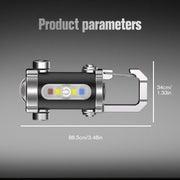 🔦 Rechargeable Keychain Flashlight – 300 Lumens, USB-C Charging & Compact, Unbreakable Design for EDC ⚡