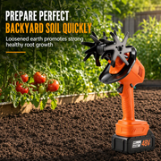 🌱 Cordless Electric Handheld Garden Tiller - Battery Powered Soil Cultivator 🌿
